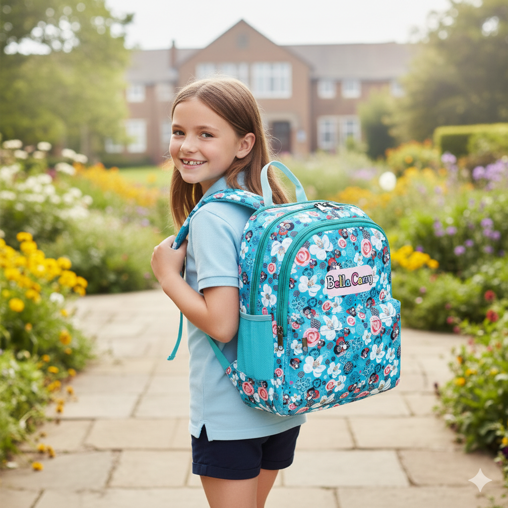 Bella Carry Premium Kids School Bag Backpack for Girls & Boys | Fun Printed, Durable, Water-Resistant | Primary/Nursery Class Bag | 22L Capacity
