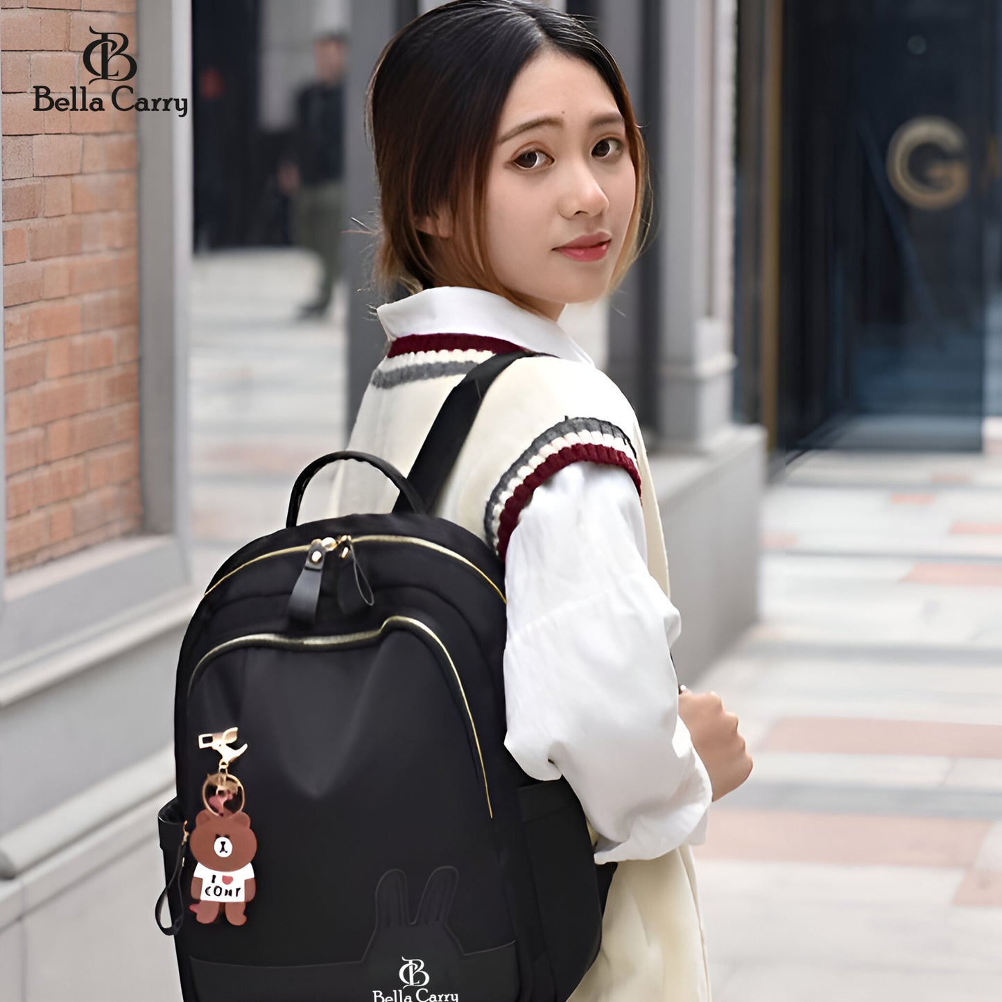 Bella Carry Bella Carry Shoulder Bag for Women Stylish Ladies Bags, Backpack Purse, European And American Fashion Backpack Girls,College Bag for Girls