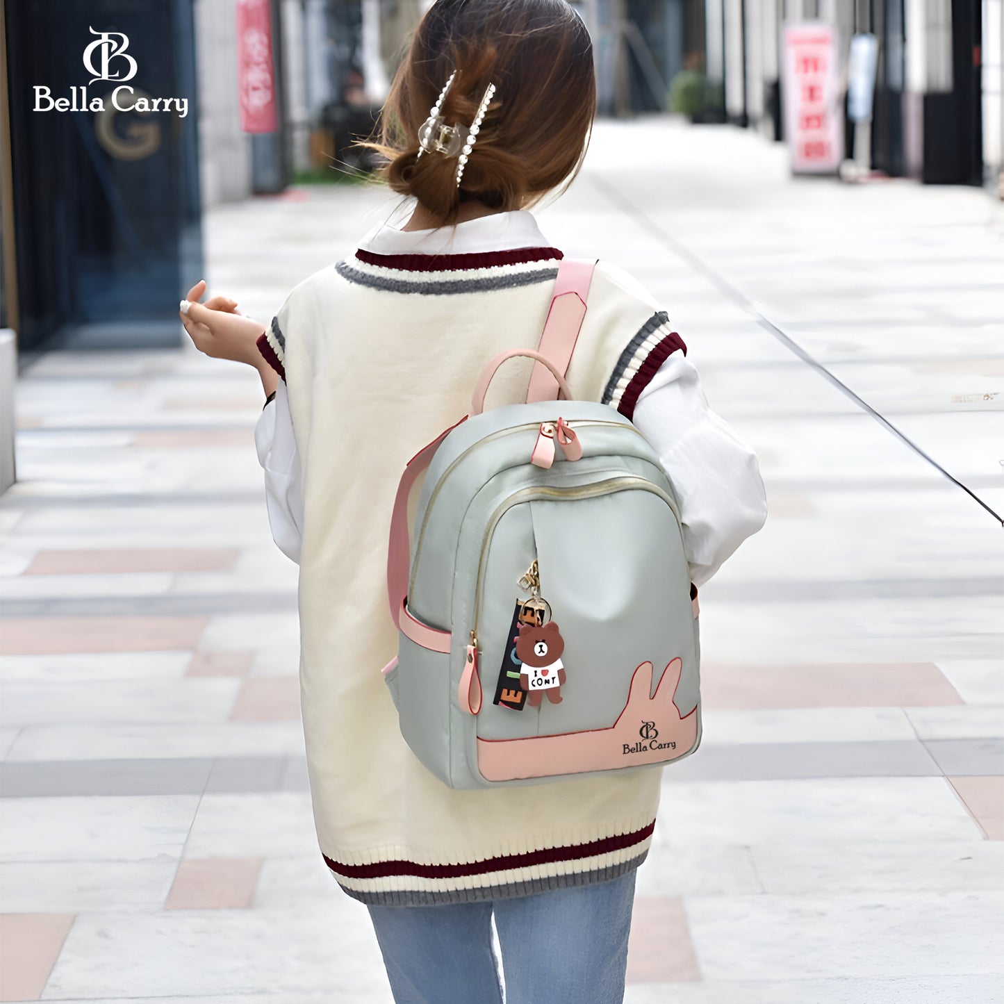 Bella Carry Bella Carry Shoulder Bag for Women Stylish Ladies Bags, Backpack Purse, European And American Fashion Backpack Girls,College Bag for Girls