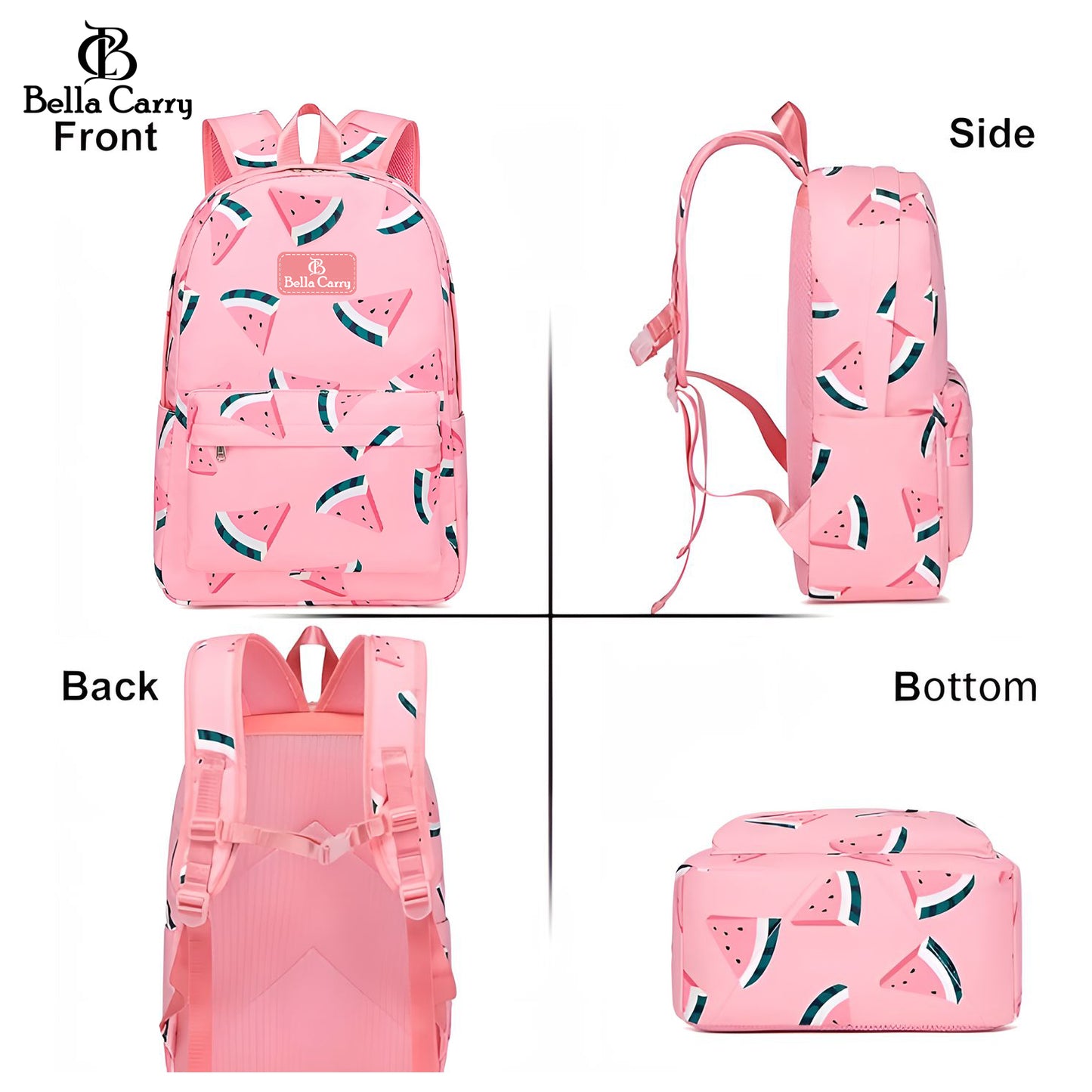 Bella Carry Kids School Backpack for Boys & Girls | Lightweight Primary & Pre-School Bag with Breathable Ergonomic Back, Padded Straps & Water Bottle Pocket | 16.5 Inch