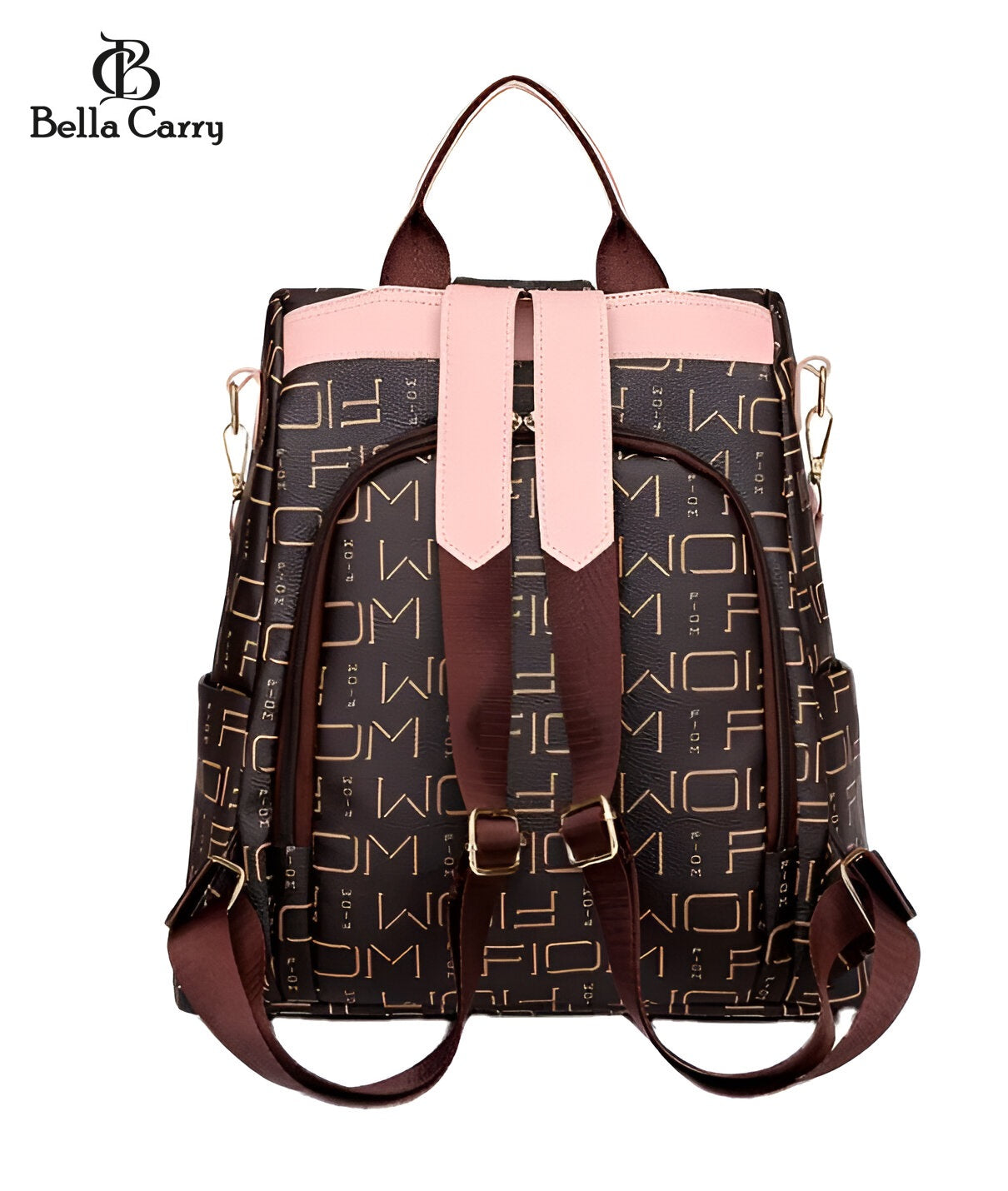 Bella Carry Backpack Purse for Women Oxford Cloth Travel Daypack Zipper Bags for Ladies Girls,Ethnic Style Waterproof Oxford Backpack