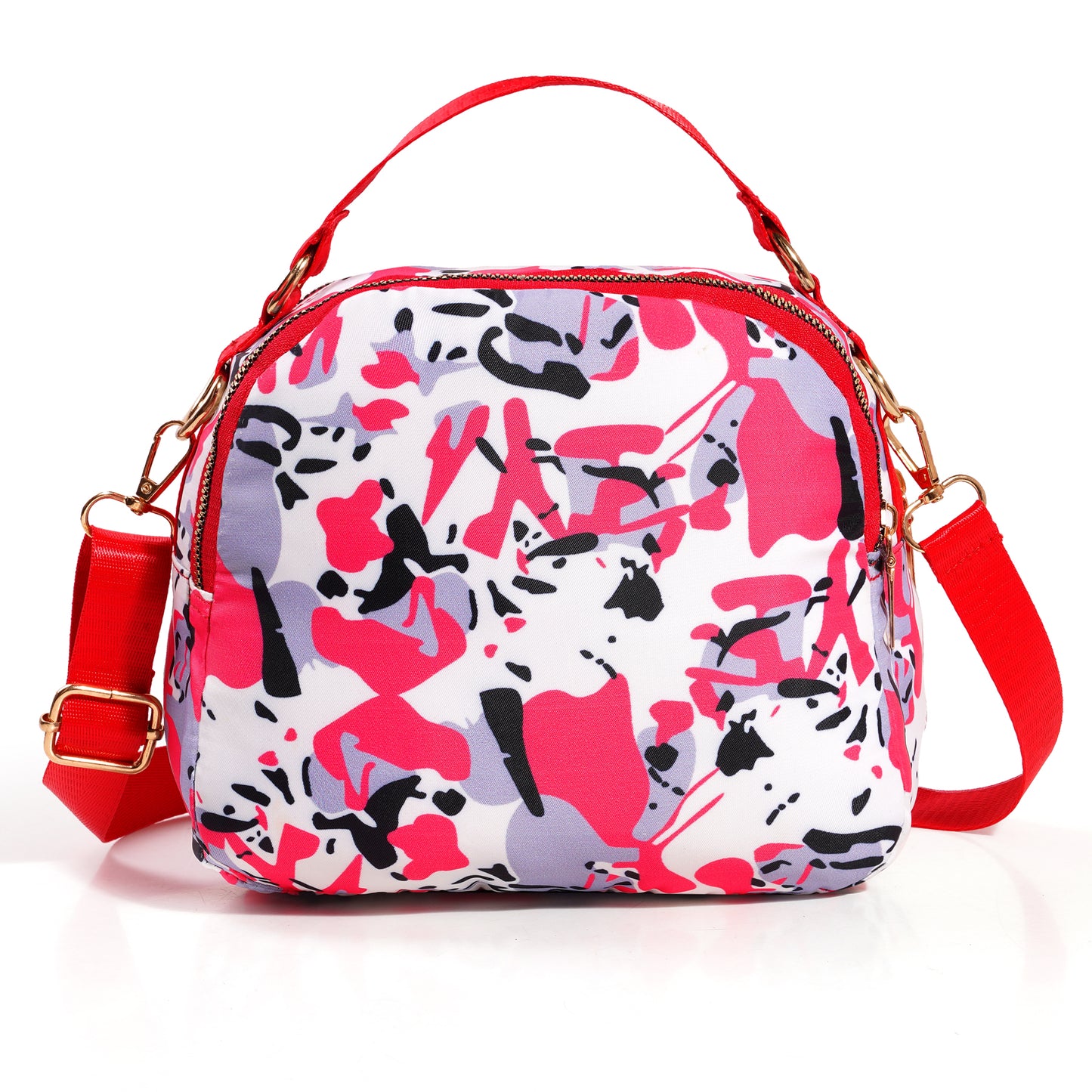 BELLA CARRY Women's Floral Print Crossbody Bag | Stylish Sling Bag for Girls | Multi-Zipper, Water-Resistant Shoulder Purse