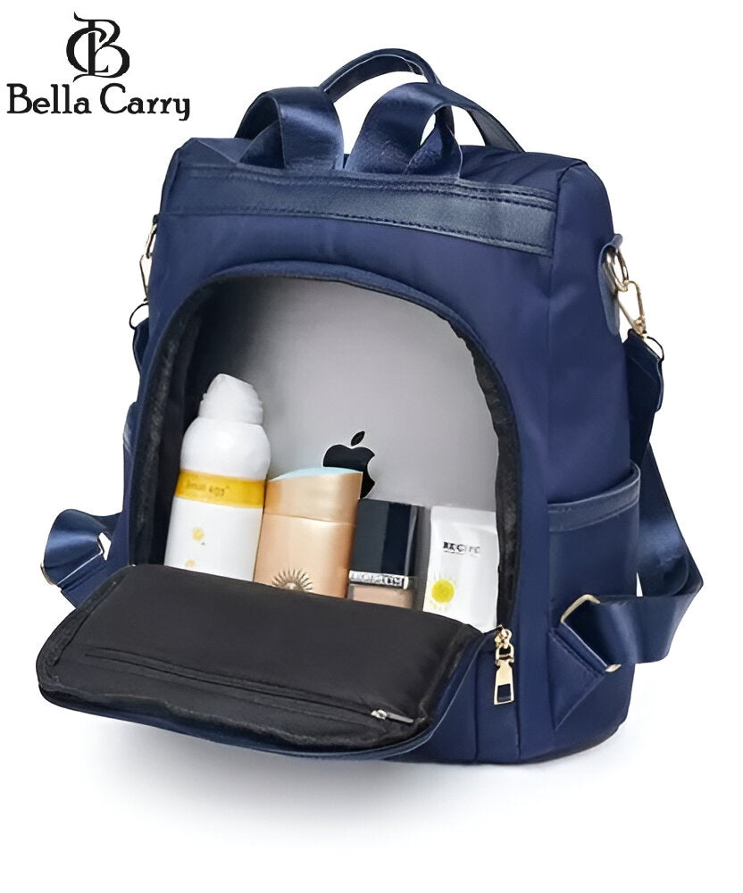 Bella Carry Backpack Purse for Women Oxford Cloth Travel Daypack Zipper Bags for Ladies Girls,Ethnic Style Waterproof Oxford Backpack