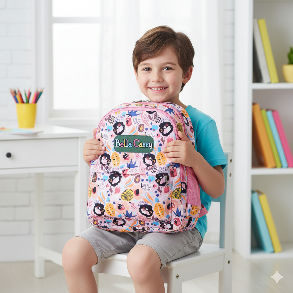 Bella Carry Premium Kids School Bag Backpack for Girls & Boys | Fun Printed, Durable, Water-Resistant | Primary/Nursery Class Bag | 22L Capacity