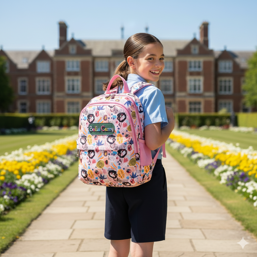 Bella Carry Premium Kids School Bag Backpack for Girls & Boys | Fun Printed, Durable, Water-Resistant | Primary/Nursery Class Bag | 22L Capacity