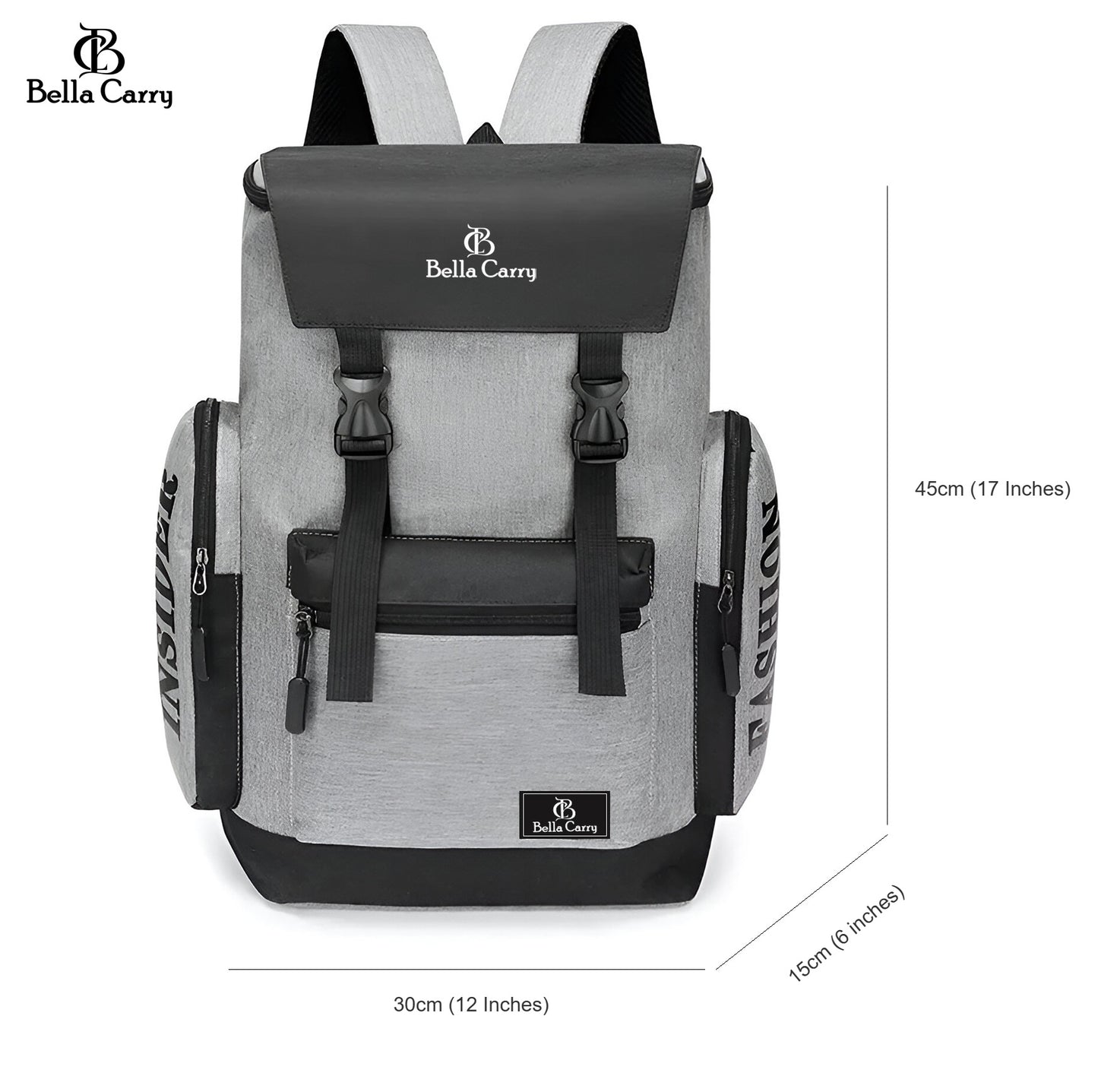 Bella Carry Travel Backpack Laptop Bag for Women Men,Waterproof Fashion College School Accessories Backpack Fits,Anti-Theft Oxford Cloth Travel Daypack