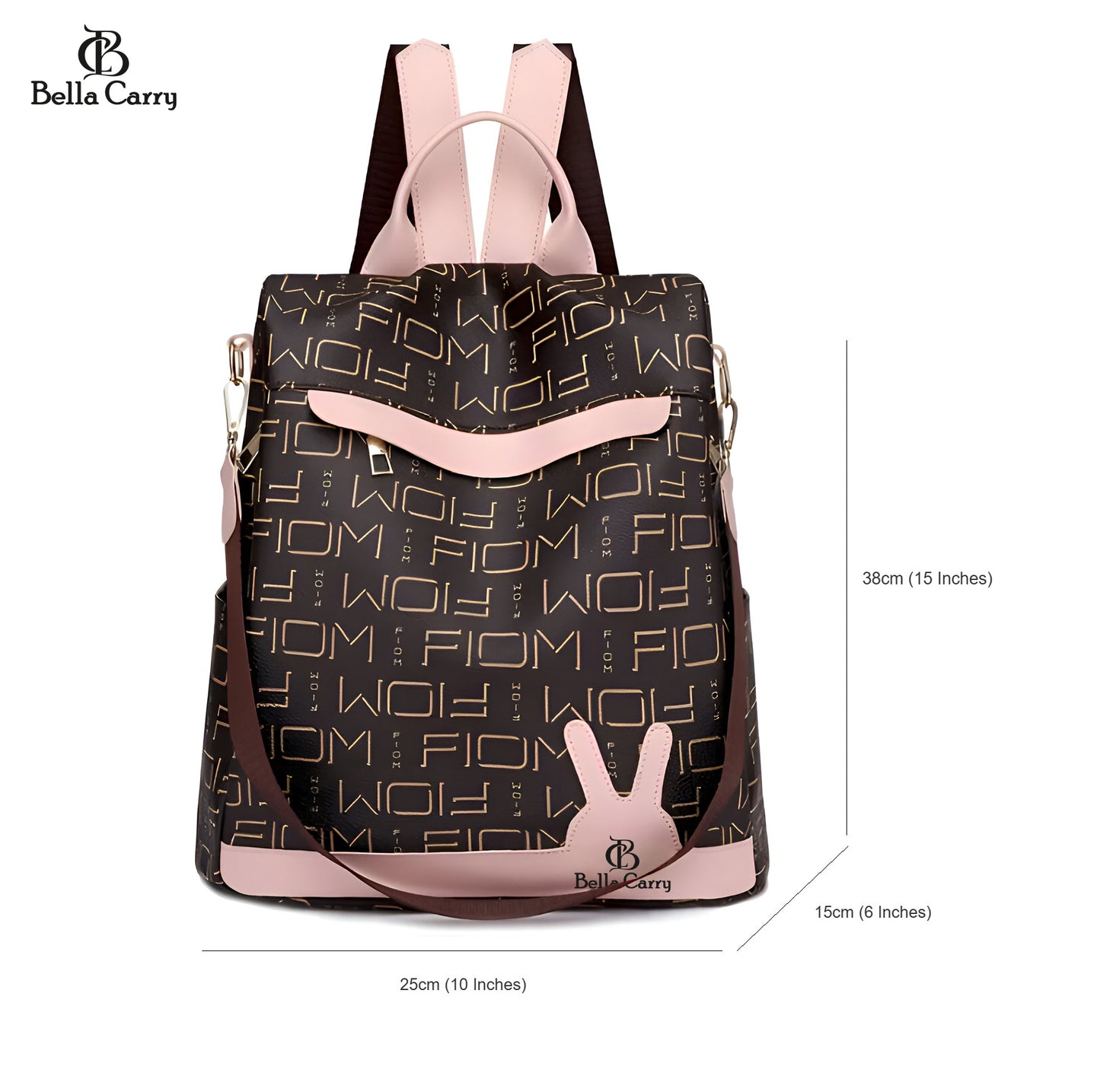 Bella Carry Backpack Purse for Women Oxford Cloth Travel Daypack Zipper Bags for Ladies Girls,Ethnic Style Waterproof Oxford Backpack