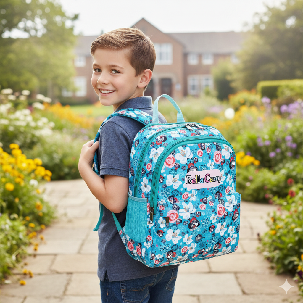 Bella Carry Premium Kids School Bag Backpack for Girls & Boys | Fun Printed, Durable, Water-Resistant | Primary/Nursery Class Bag | 22L Capacity