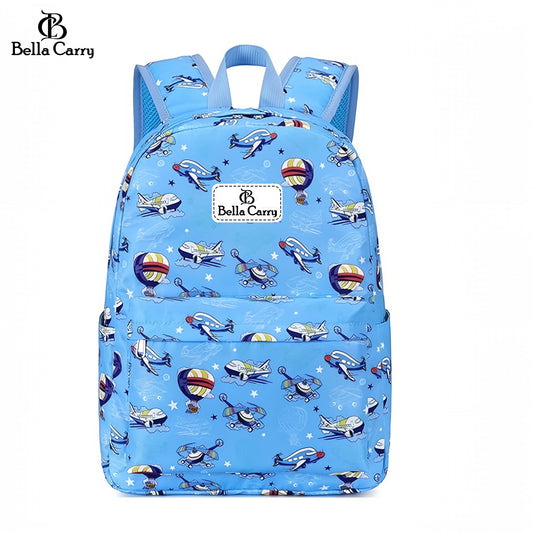 Bella Carry Kids School Backpack for Boys & Girls | Lightweight Primary & Pre-School Bag with Breathable Ergonomic Back, Padded Straps & Water Bottle Pocket | 16.5 Inch