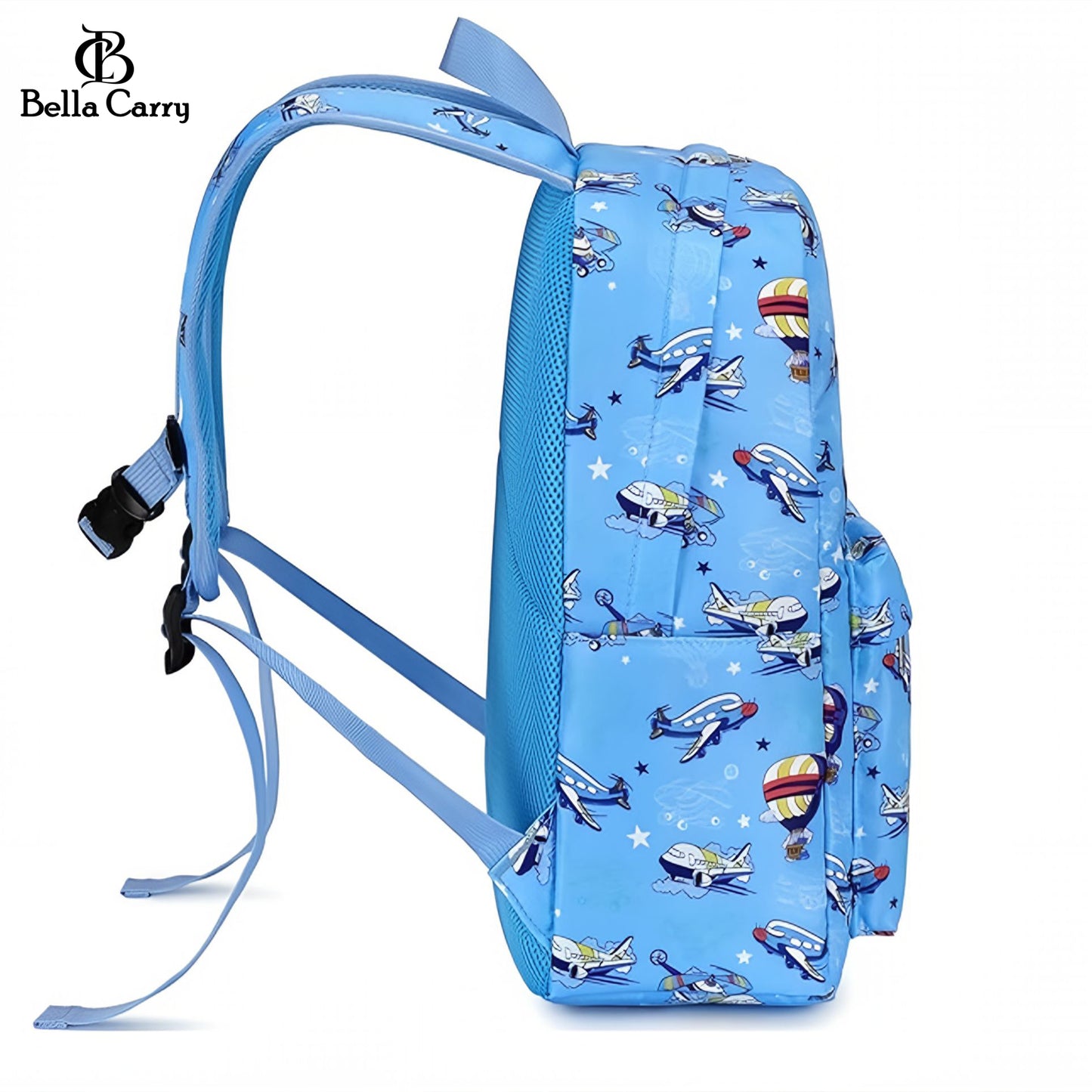 Bella Carry Kids School Backpack for Boys & Girls | Lightweight Primary & Pre-School Bag with Breathable Ergonomic Back, Padded Straps & Water Bottle Pocket | 16.5 Inch