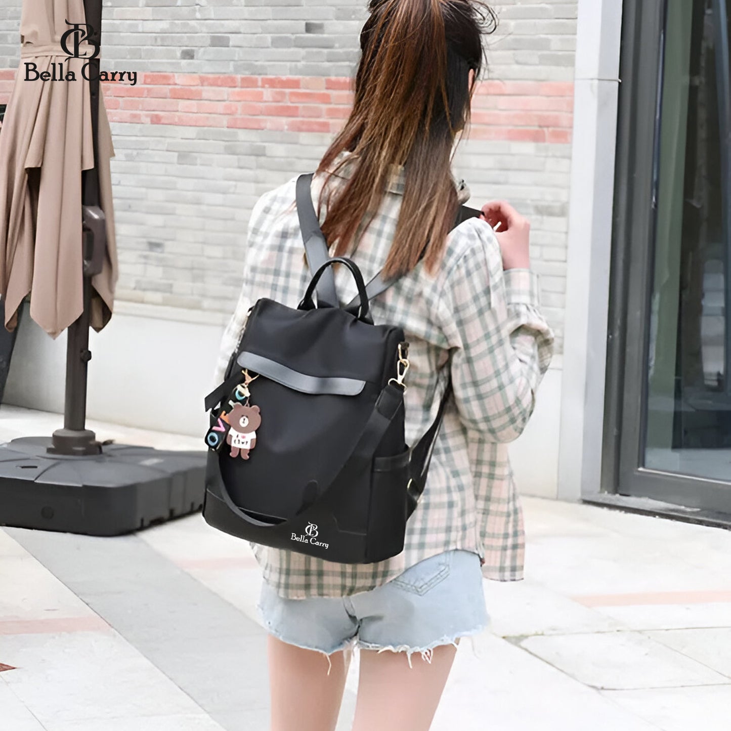 Bella Carry Backpack Purse for Women Oxford Cloth Travel Daypack Zipper Bags for Ladies Girls,Ethnic Style Waterproof Oxford Backpack