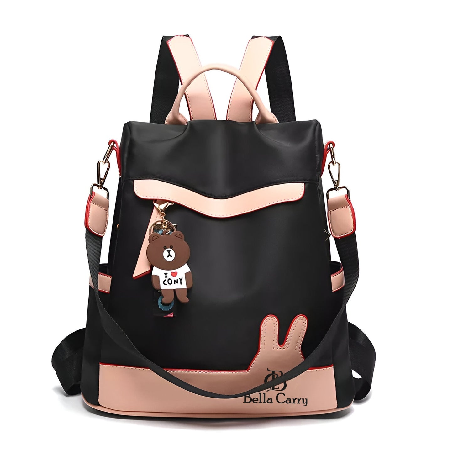 Bella Carry Backpack Purse for Women Oxford Cloth Travel Daypack Zipper Bags for Ladies Girls,Ethnic Style Waterproof Oxford Backpack