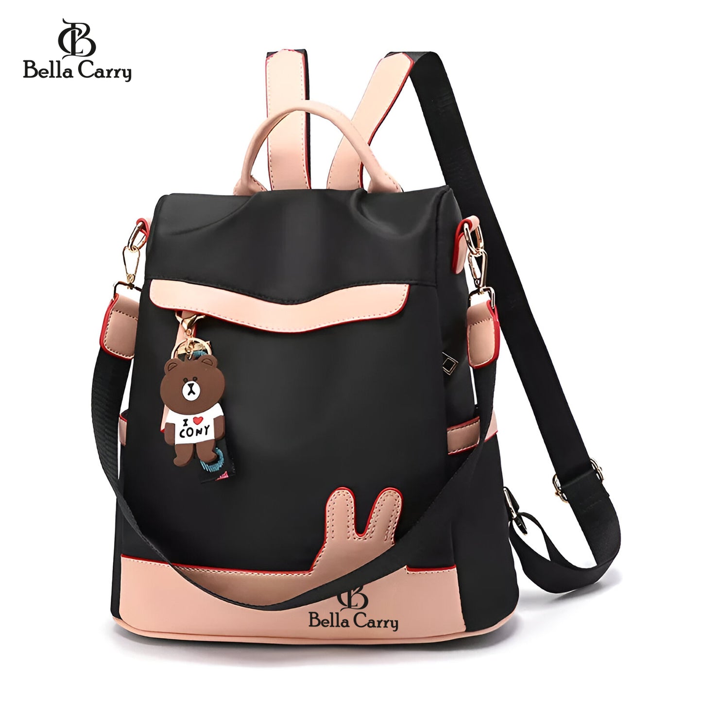 Bella Carry Backpack Purse for Women Oxford Cloth Travel Daypack Zipper Bags for Ladies Girls,Ethnic Style Waterproof Oxford Backpack