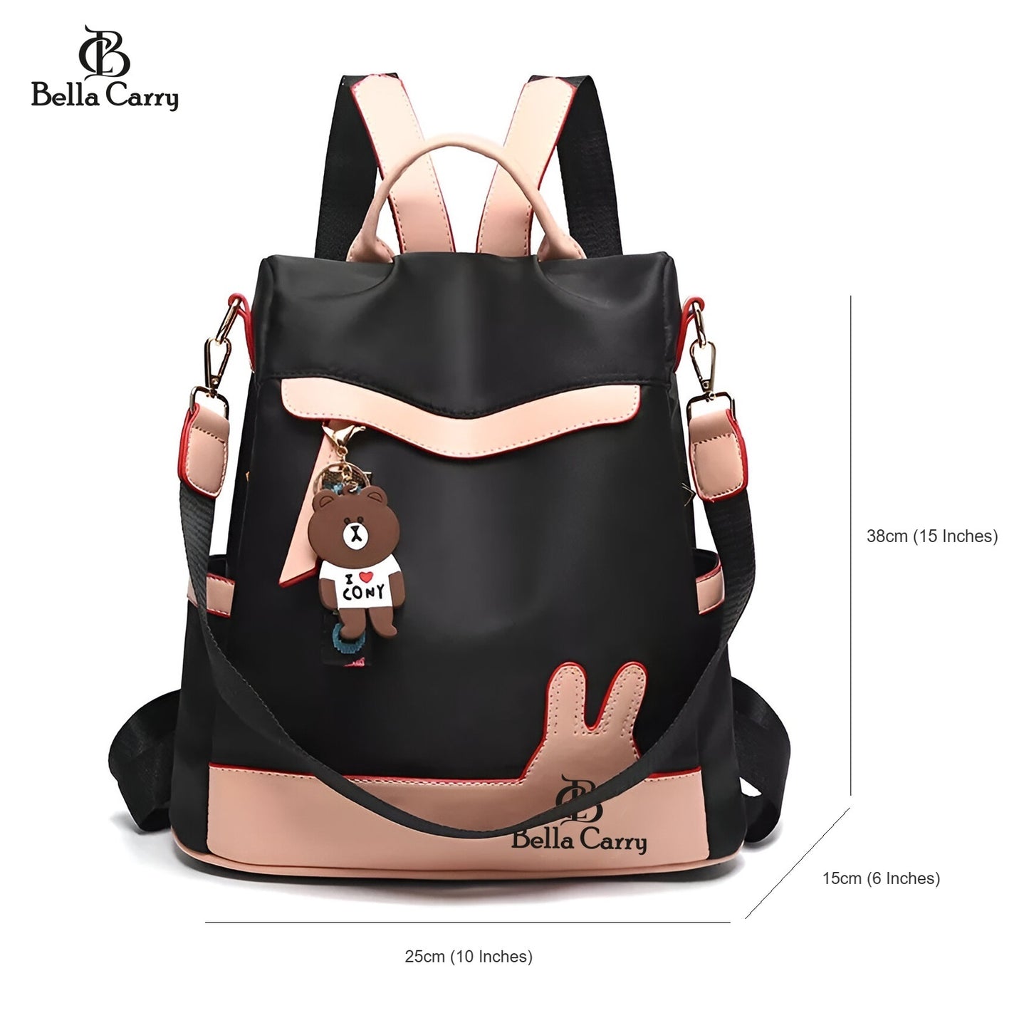 Bella Carry Backpack Purse for Women Oxford Cloth Travel Daypack Zipper Bags for Ladies Girls,Ethnic Style Waterproof Oxford Backpack