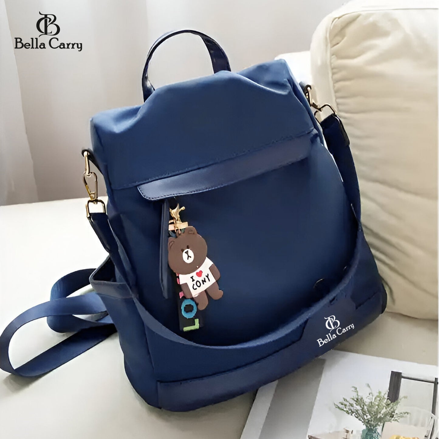 Bella Carry Backpack Purse for Women Oxford Cloth Travel Daypack Zipper Bags for Ladies Girls,Ethnic Style Waterproof Oxford Backpack