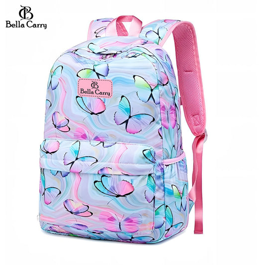 Bella Carry Kids School Backpack for Boys & Girls | Lightweight Primary & Pre-School Bag with Breathable Ergonomic Back, Padded Straps & Water Bottle Pocket | 16.5 Inch