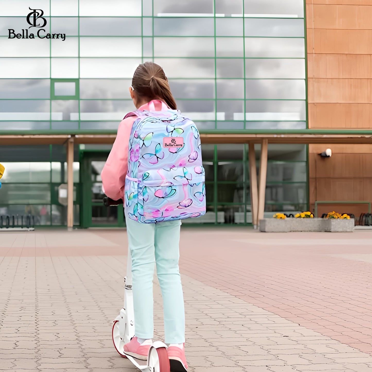 Bella Carry Kids School Backpack for Boys & Girls | Lightweight Primary & Pre-School Bag with Breathable Ergonomic Back, Padded Straps & Water Bottle Pocket | 16.5 Inch