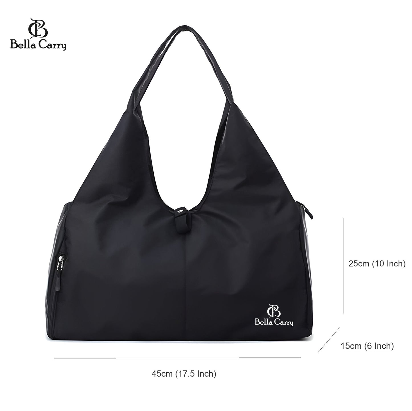 Bella Carry Women Nylon Dry Wet Depart Sport bag multifunction fitness training yoga duffle bag with shoe compartmentFitness Bag Yoga Mat Bag with Shoes Compartment Women Men Training Shoulder Bag Exercise Sling Bag Travel Bag