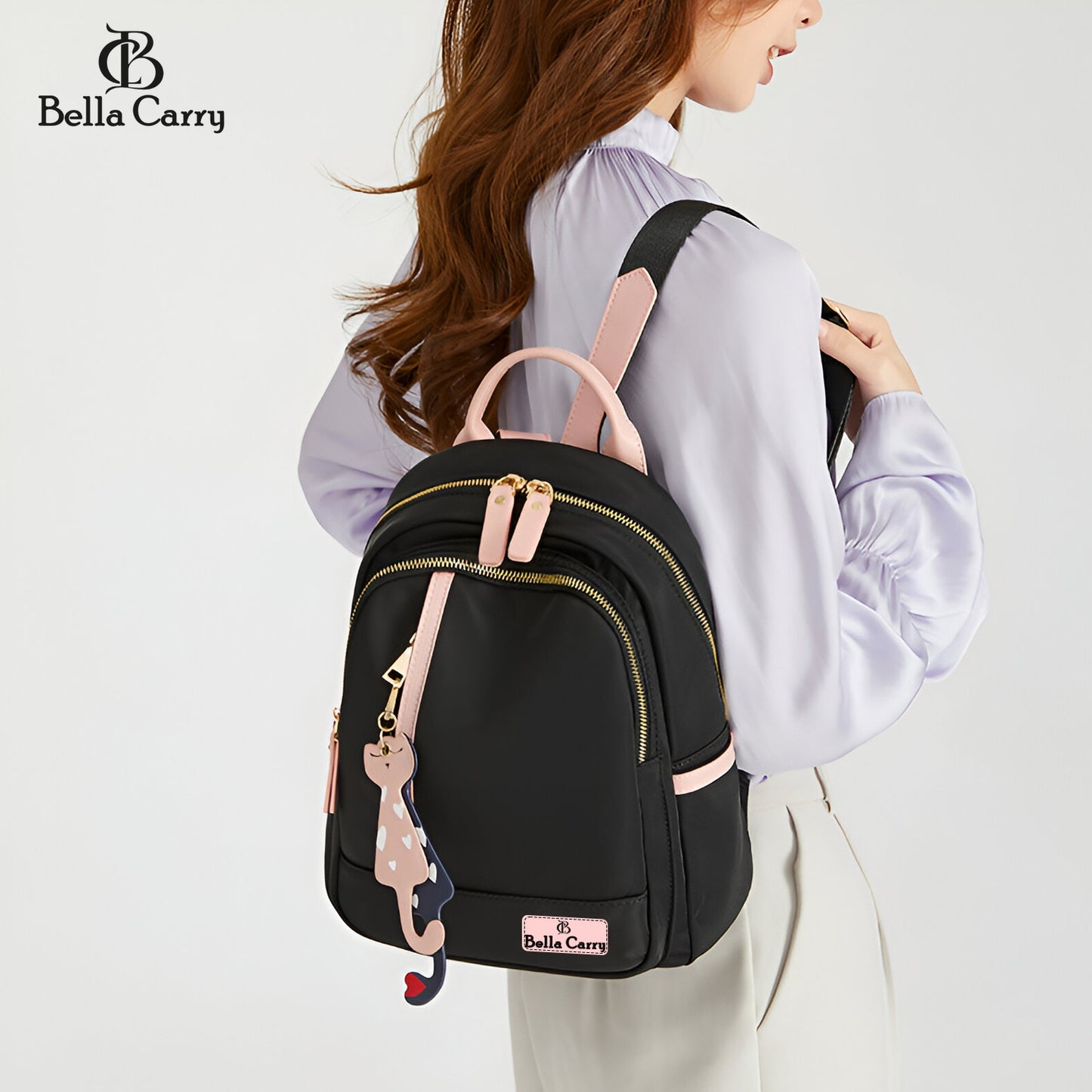 Bella Carry Shoulder Bag for Women Stylish Ladies Bags and Backpack,European And American Fashion Backpack Girls College