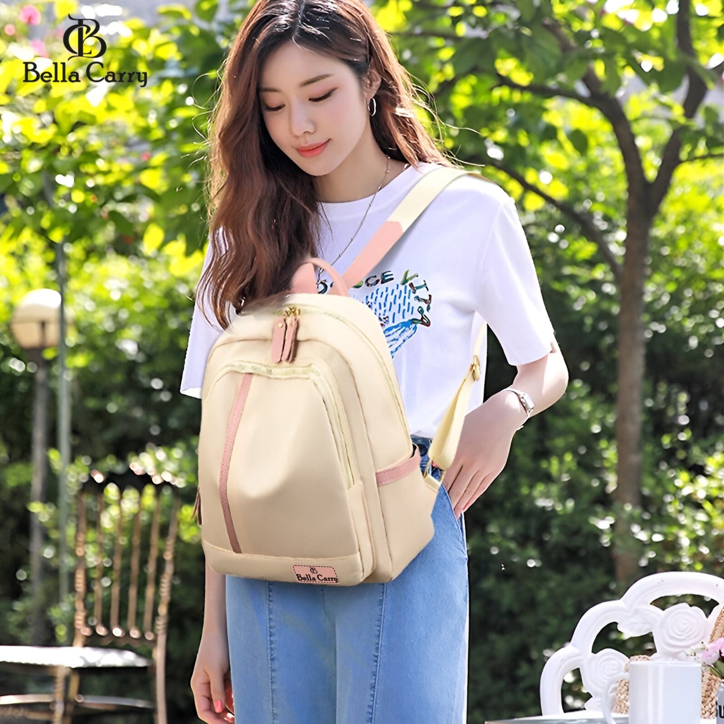 Bella Carry Shoulder Bag for Women Stylish Ladies Bags and Backpack,European And American Fashion Backpack Girls College