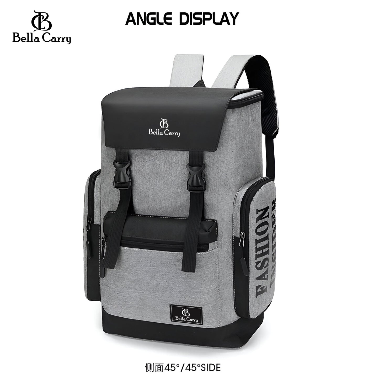 Bella Carry Travel Backpack Laptop Bag for Women Men,Waterproof Fashion College School Accessories Backpack Fits,Anti-Theft Oxford Cloth Travel Daypack