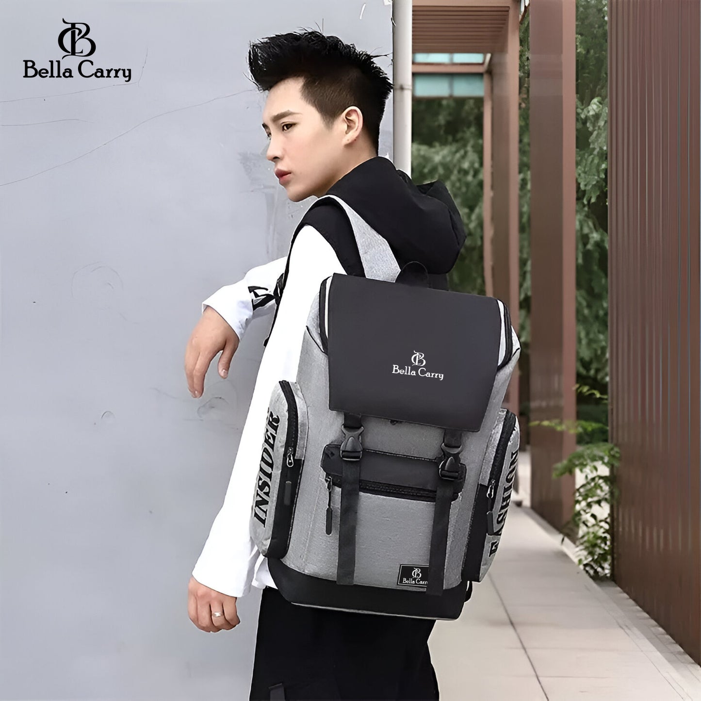 Bella Carry Travel Backpack Laptop Bag for Women Men,Waterproof Fashion College School Accessories Backpack Fits,Anti-Theft Oxford Cloth Travel Daypack