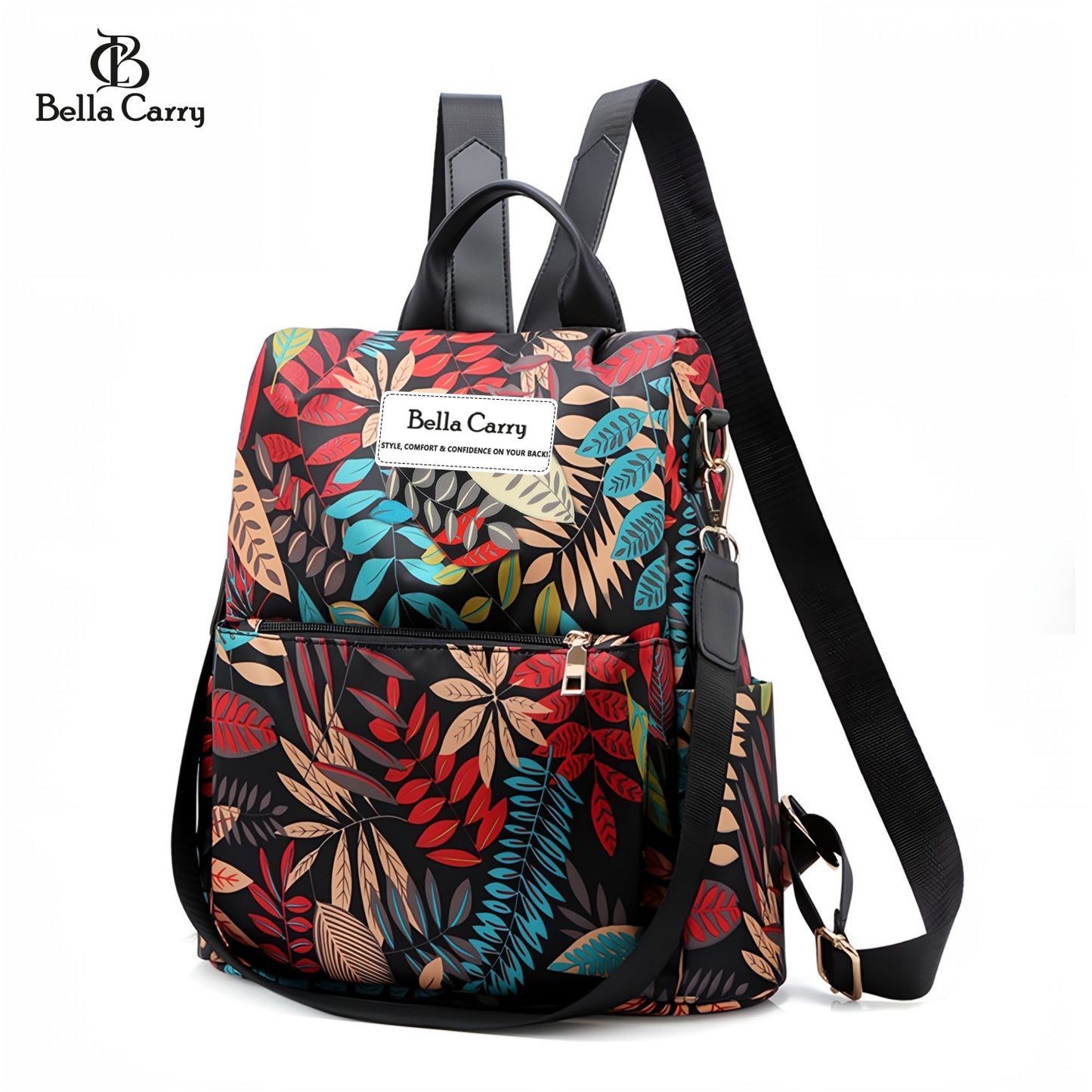 Bella Carry Stylish Backpack for Girls & Women - Lightweight Waterproof Ladies Backpack for College Bag and Office