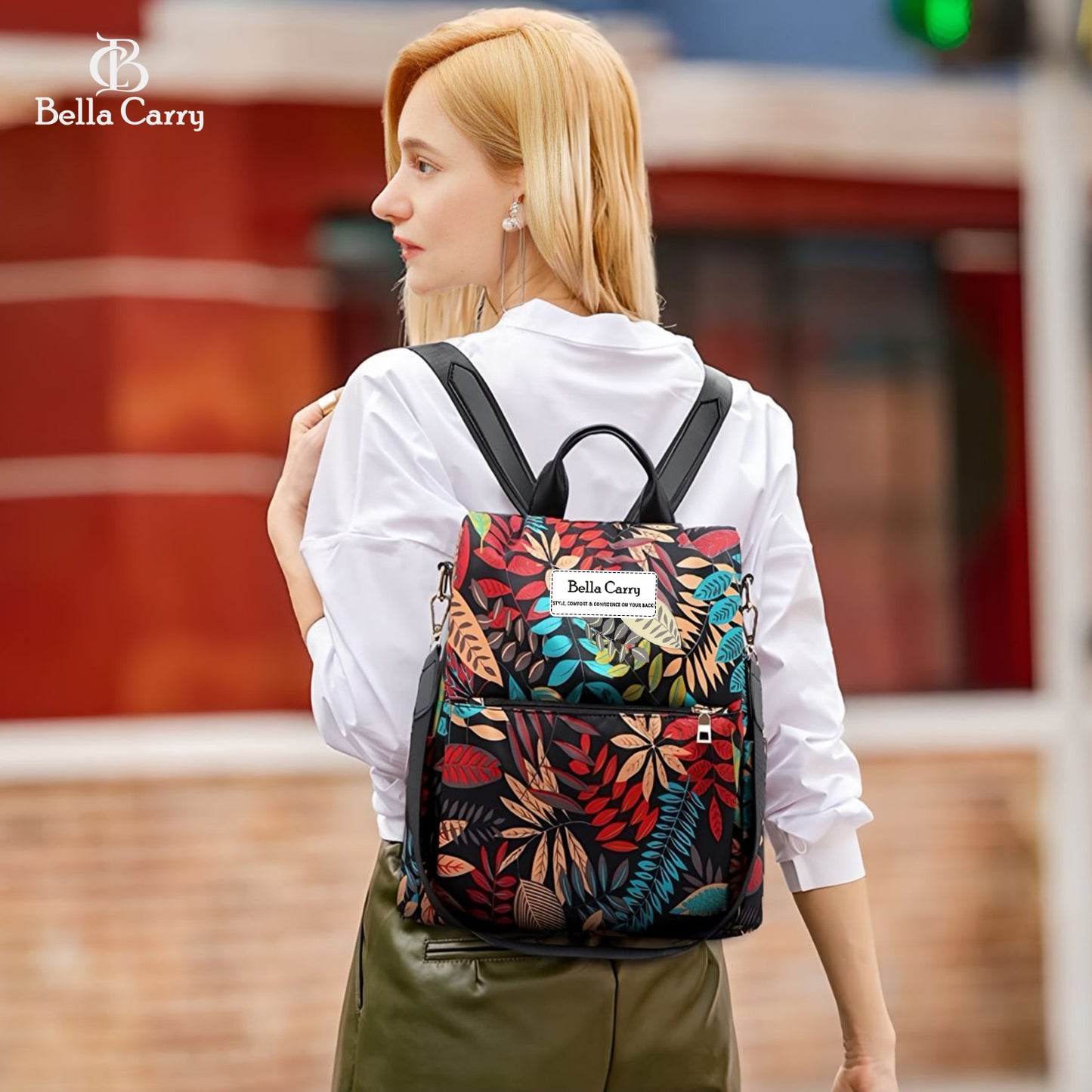 Bella Carry Stylish Backpack for Girls & Women - Lightweight Waterproof Ladies Backpack for College Bag and Office