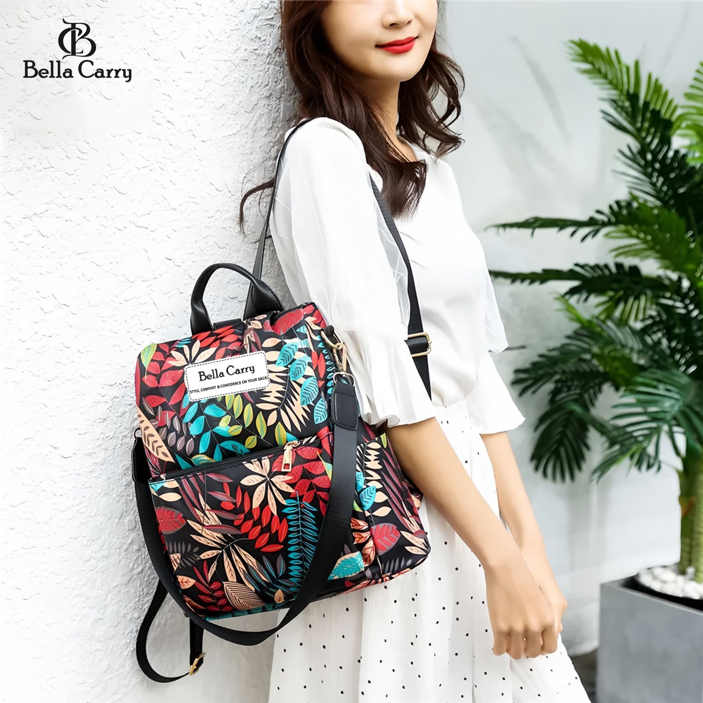 Bella Carry Stylish Backpack for Girls & Women - Lightweight Waterproof Ladies Backpack for College Bag and Office