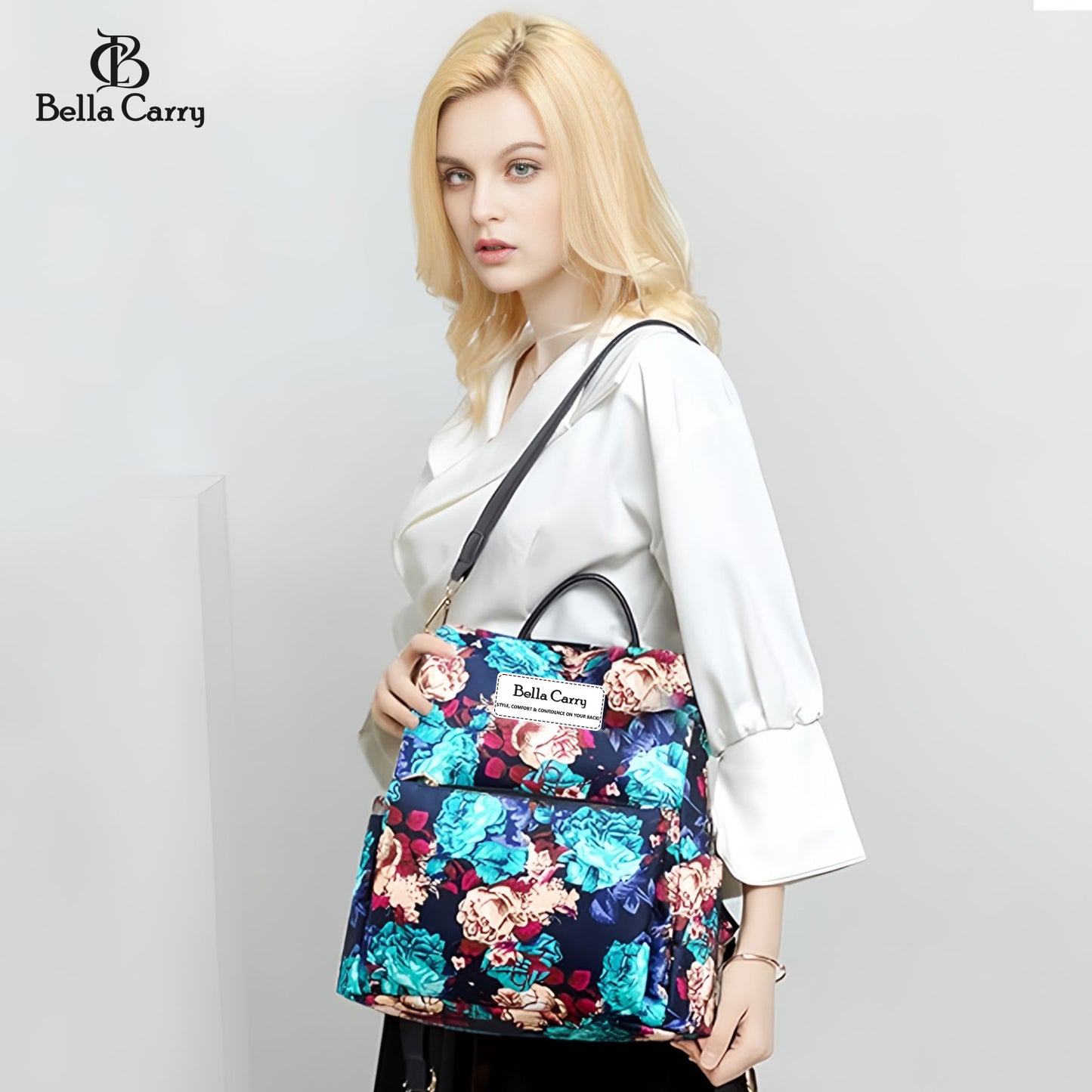 Bella Carry Stylish Backpack for Girls & Women - Lightweight Waterproof Ladies Backpack for College Bag and Office