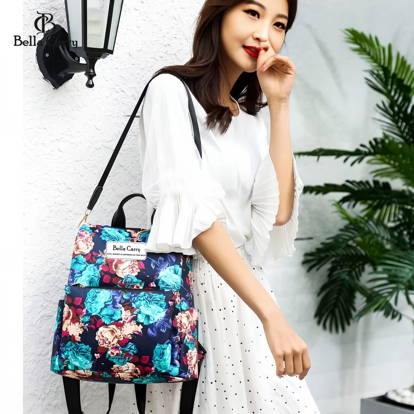 Bella Carry Stylish Backpack for Girls & Women - Lightweight Waterproof Ladies Backpack for College Bag and Office