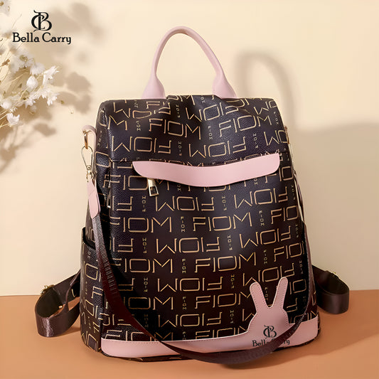 Bella Carry Backpack Purse for Women Oxford Cloth Travel Daypack Zipper Bags for Ladies Girls,Ethnic Style Waterproof Oxford Backpack