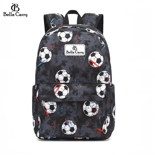 Bella Carry Kids School Backpack for Boys & Girls | Lightweight Primary & Pre-School Bag with Breathable Ergonomic Back, Padded Straps & Water Bottle Pocket | 16.5 Inch