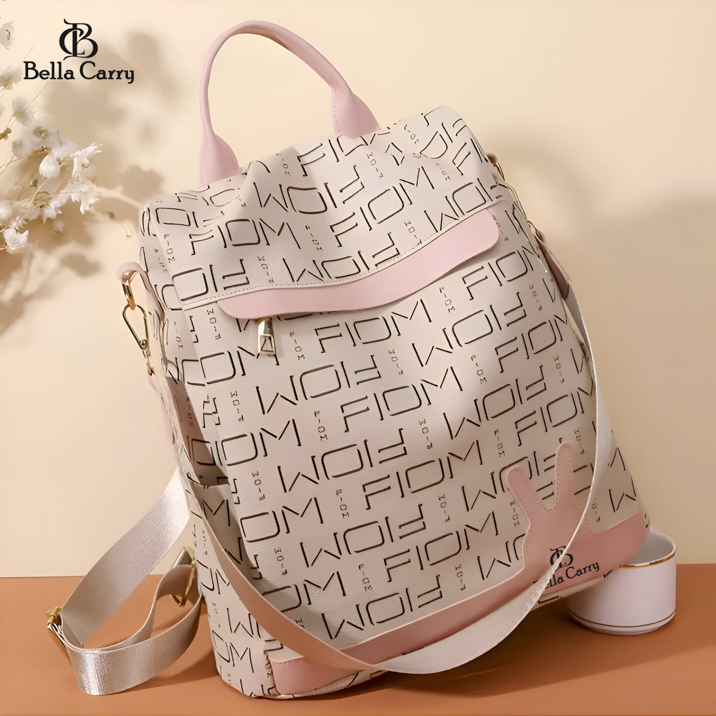 Bella Carry Backpack Purse for Women Oxford Cloth Travel Daypack Zipper Bags for Ladies Girls,Ethnic Style Waterproof Oxford Backpack