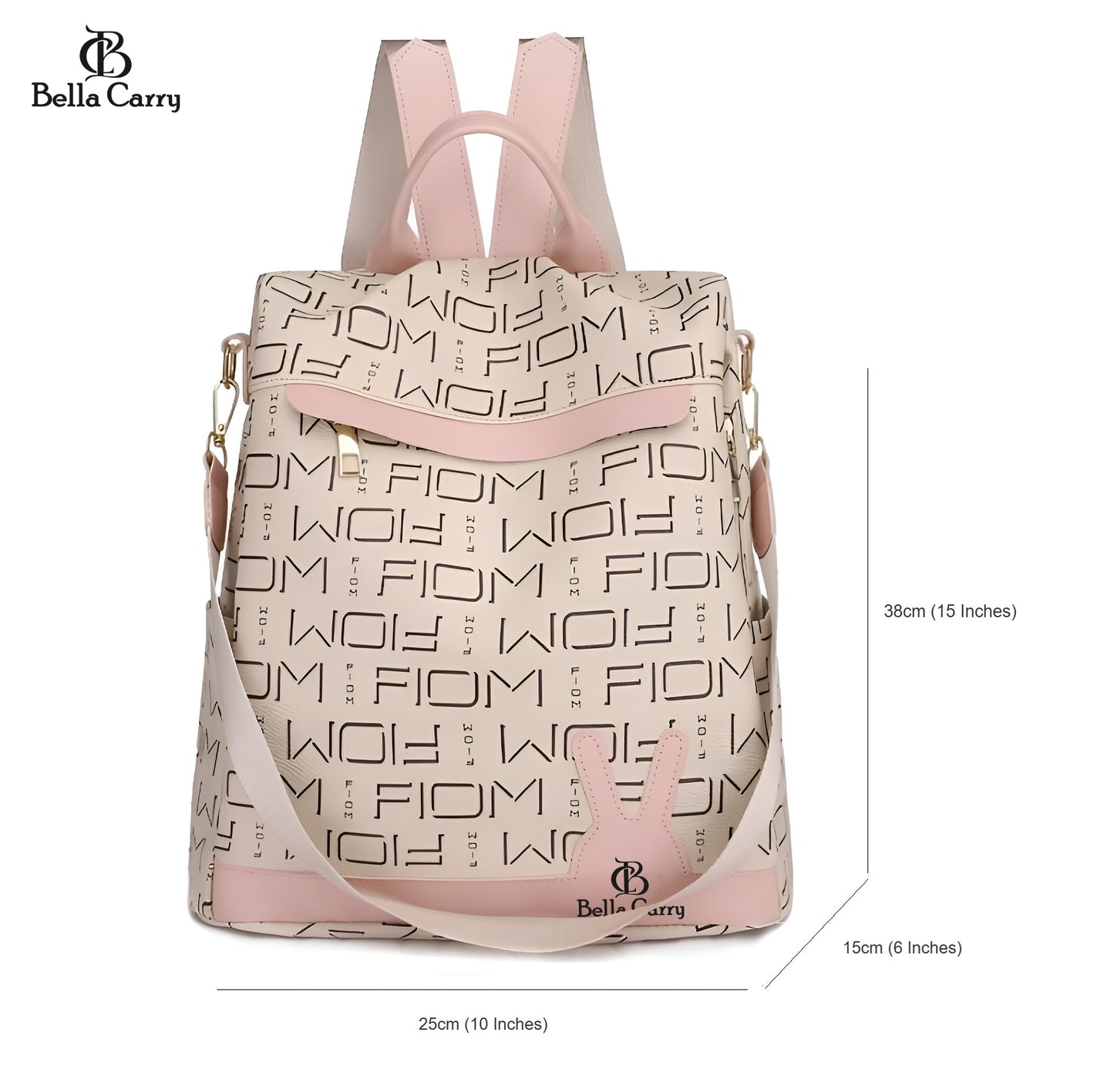 Bella Carry Backpack Purse for Women Oxford Cloth Travel Daypack Zipper Bags for Ladies Girls,Ethnic Style Waterproof Oxford Backpack