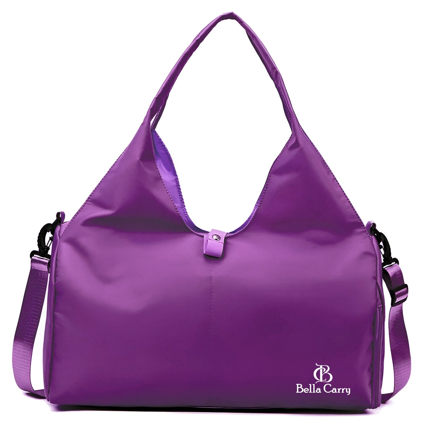 Bella Carry Women Nylon Dry Wet Depart Sport bag multifunction fitness training yoga duffle bag with shoe compartmentFitness Bag Yoga Mat Bag with Shoes Compartment Women Men Training Shoulder Bag Exercise Sling Bag Travel Bag