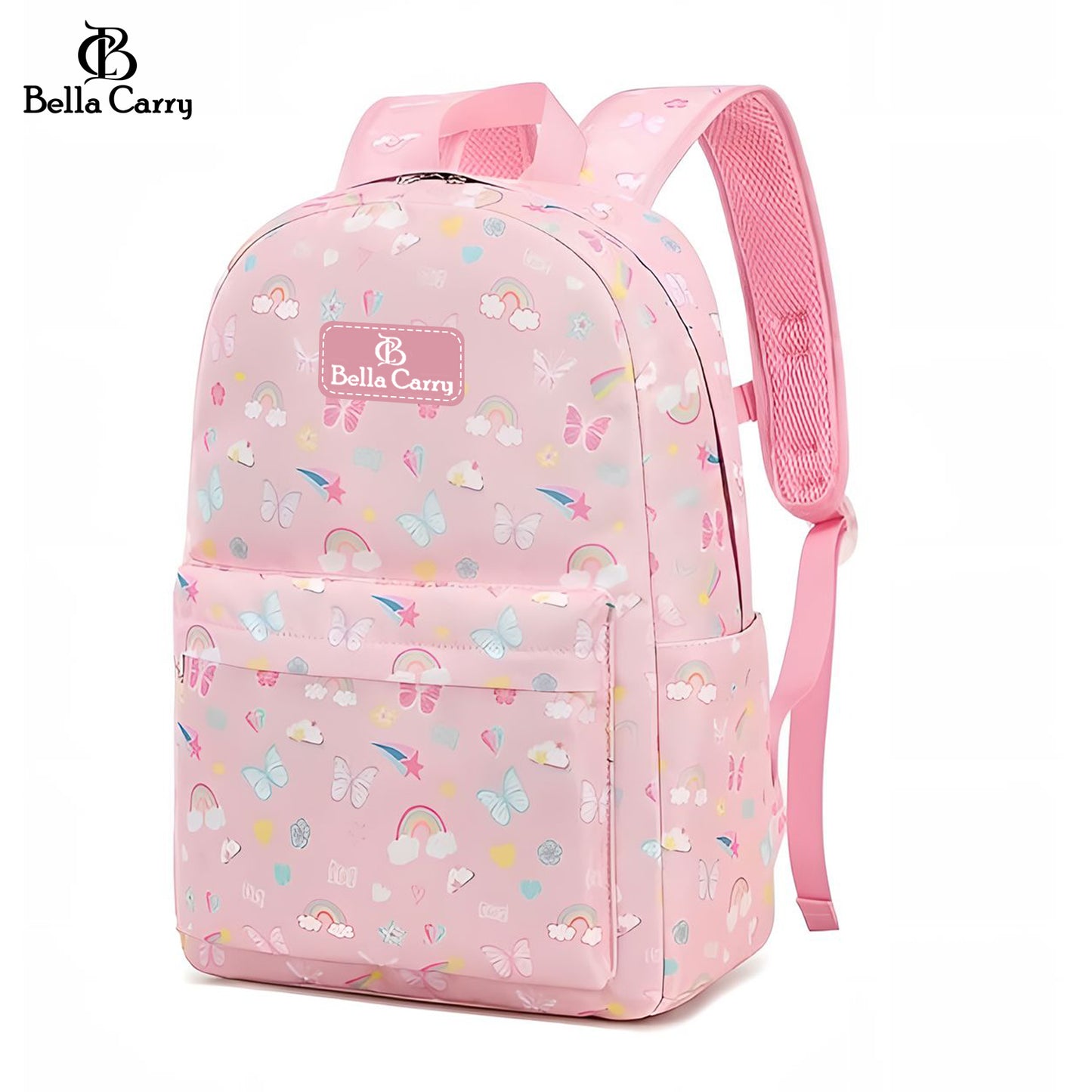 Bella Carry Kids School Backpack for Boys & Girls | Lightweight Primary & Pre-School Bag with Breathable Ergonomic Back, Padded Straps & Water Bottle Pocket | 16.5 Inch