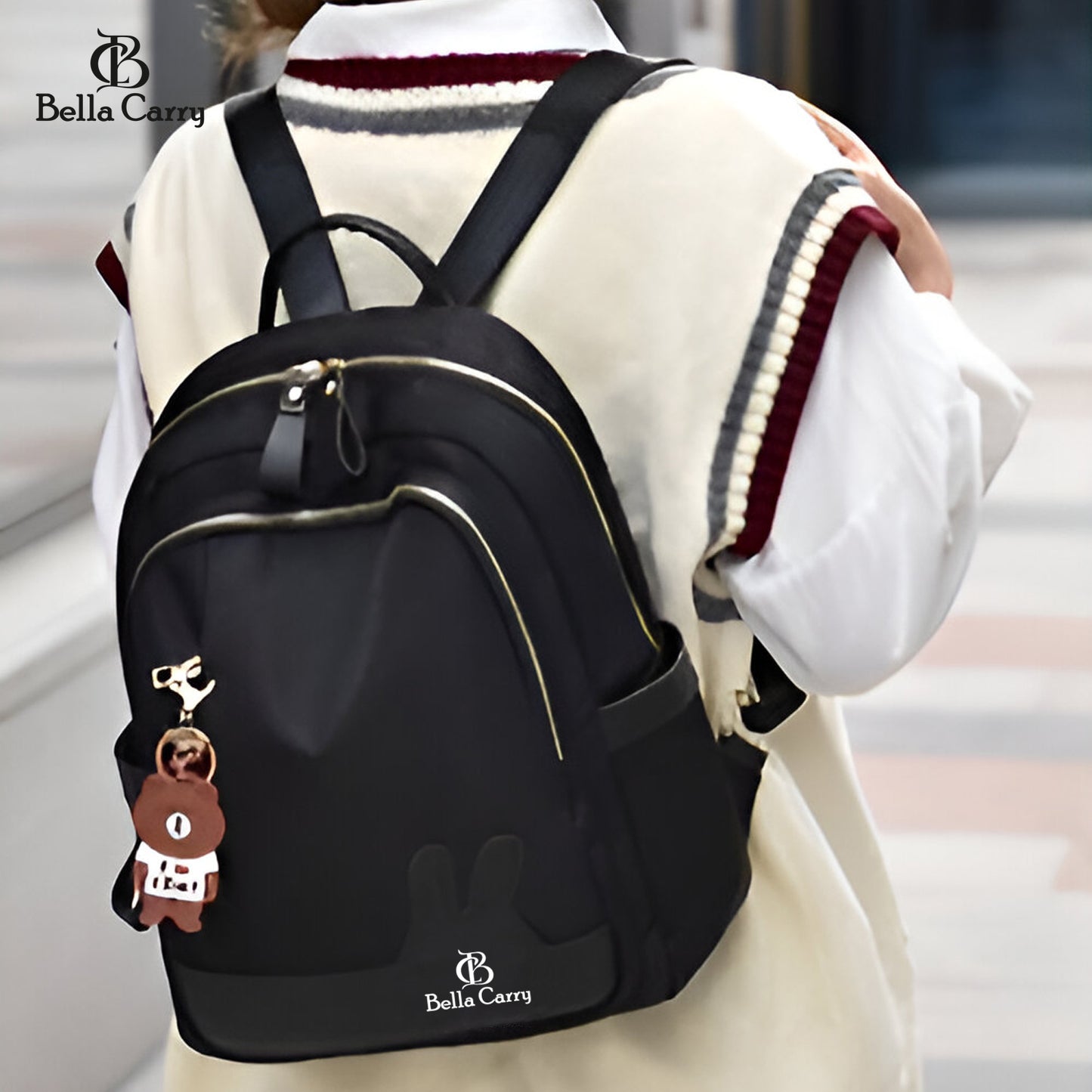 Bella Carry Bella Carry Shoulder Bag for Women Stylish Ladies Bags, Backpack Purse, European And American Fashion Backpack Girls,College Bag for Girls