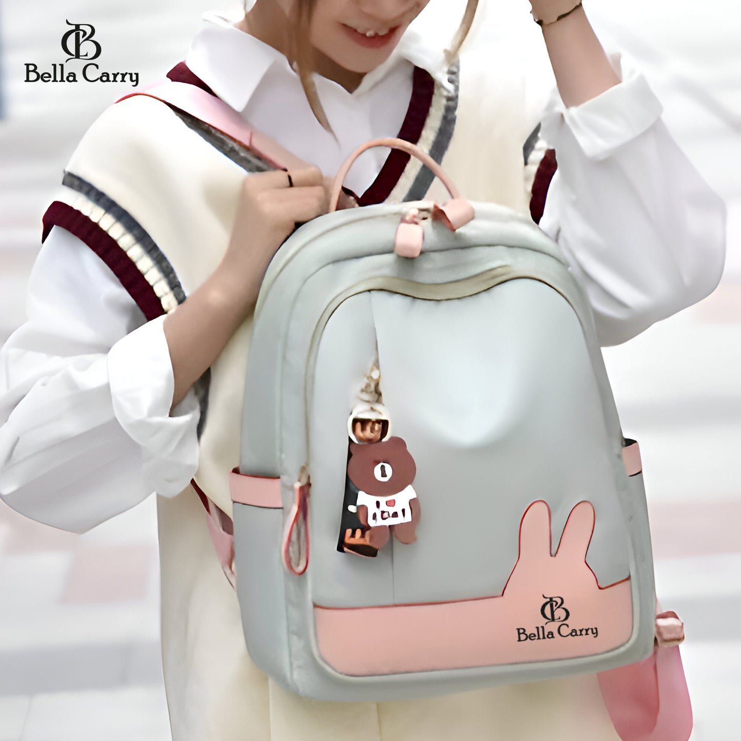 Bella Carry Bella Carry Shoulder Bag for Women Stylish Ladies Bags, Backpack Purse, European And American Fashion Backpack Girls,College Bag for Girls