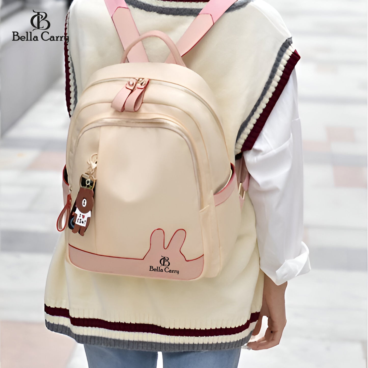 Bella Carry Bella Carry Shoulder Bag for Women Stylish Ladies Bags, Backpack Purse, European And American Fashion Backpack Girls,College Bag for Girls