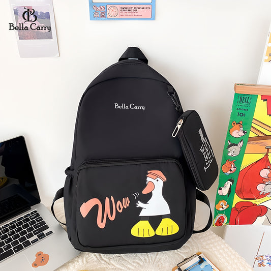 Bella Carry School Bags for Teenagers Girls Student Backpack Women Nylon Bookbag Korean Bagpack,Ethnic Style Waterproof Oxford Backpack